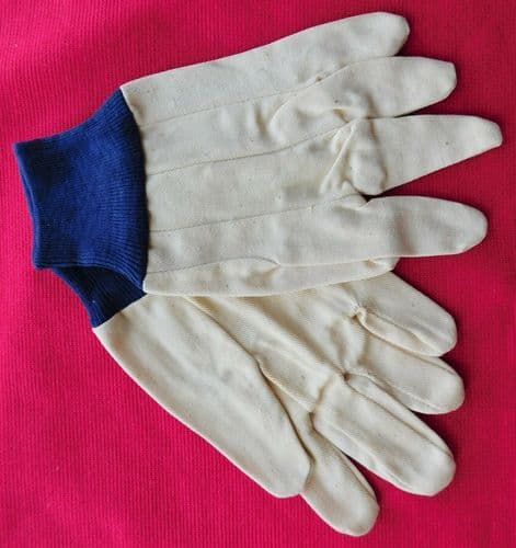 Vintage ladies work gloves 1950s HOUSEPROUD TEDSON THORNLEY womens blue